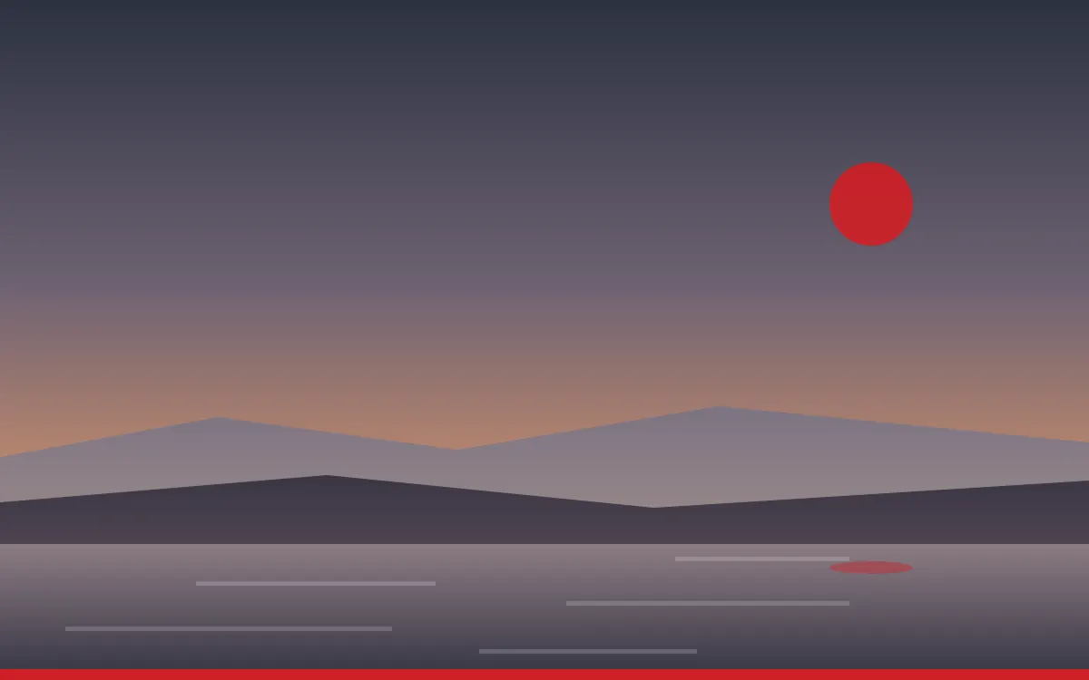 Illustration of Lake Texoma at dusk