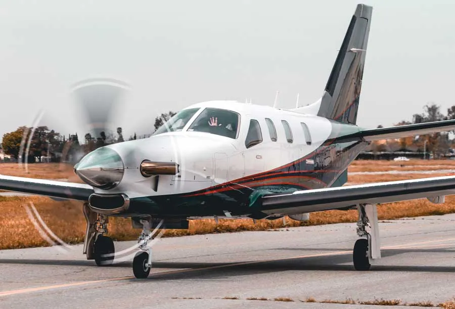 Piper aircraft on the ground