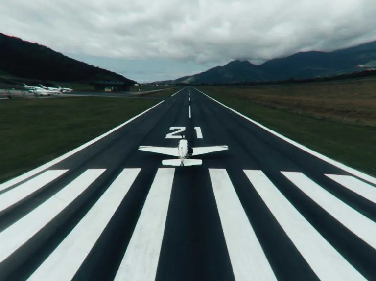 Airplane on the runway