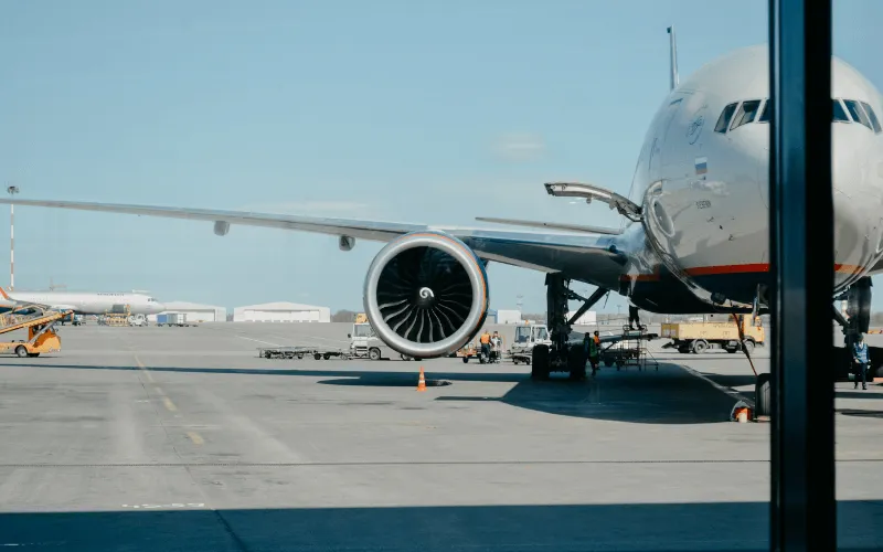 Aircraft scheduled to take-off.