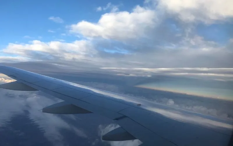 Turbulence in a commercial jet