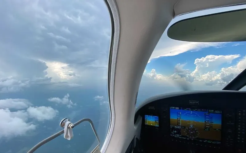 Turbulence in a Piper Archer