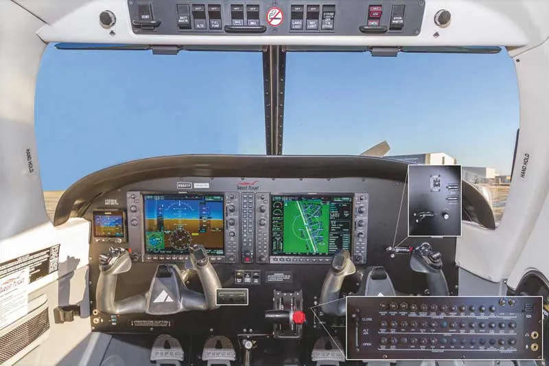 Piper Archer Cockpit with G1000 Avionics