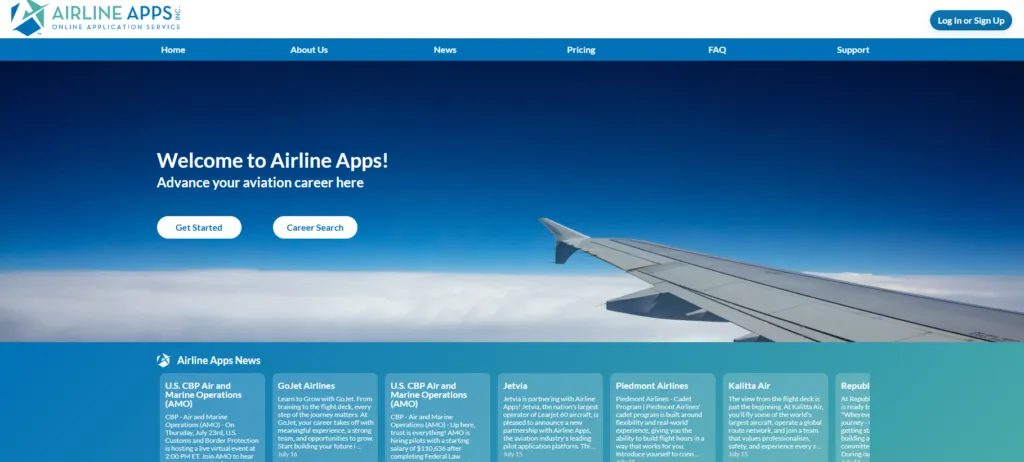 Airline Apps Screenshot